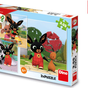 Dino BING SI HRAJE 3x55 Puzzle
