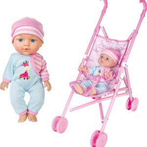Wiky Miminko se zvuky a kočárkem 27 cm - český obal