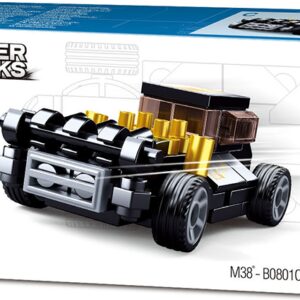 Sluban Power Bricks M38-B0801C natahovací autíčko černé