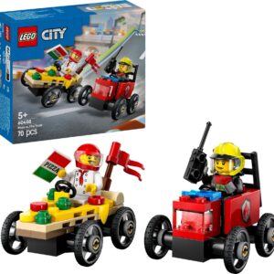 LEGO® City 60458 Závodní balíček: Rozvoz pizzy vs. hasičské auto