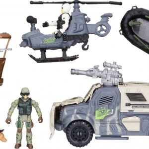 Vojenský set s figurkami a efekty 25 cm