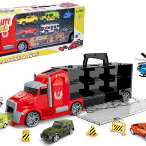 Wiky Vehicles Tahač s auty 42 cm - český obal