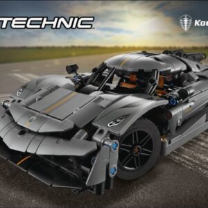 LEGO® Technic 42173 Šedé hyperauto Koenigsegg Jesko Absolut