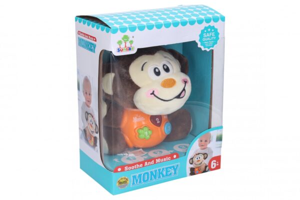 Wiky Plyš opice s efekty 16 cm