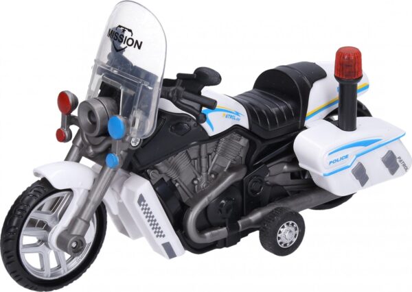 Wiky Motorka policie na setrvačník s efekty 16 cm