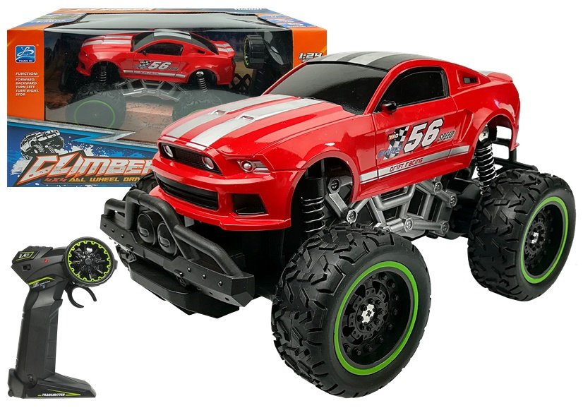 Auto na dálkové ovládání R/C Monster 1:24 červené