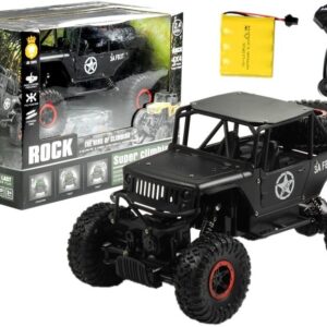  Auto na dálkové ovládání jeep R/C 1:18 černé