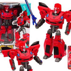  Auto-robot 2v1 transformace sportovní červený