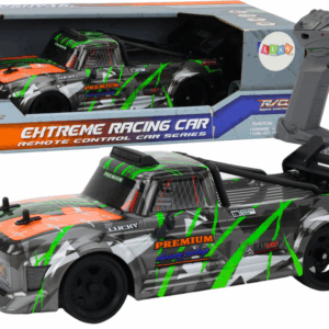  Dálkově ovládané RC auto 1:16 gumová kola drift šedo-zelené