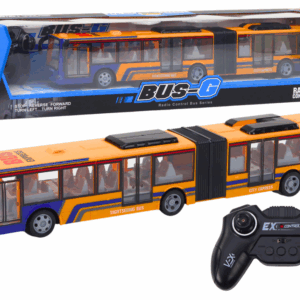  Dálkově ovládaný autobus oranžový s osvětlením 44 cm