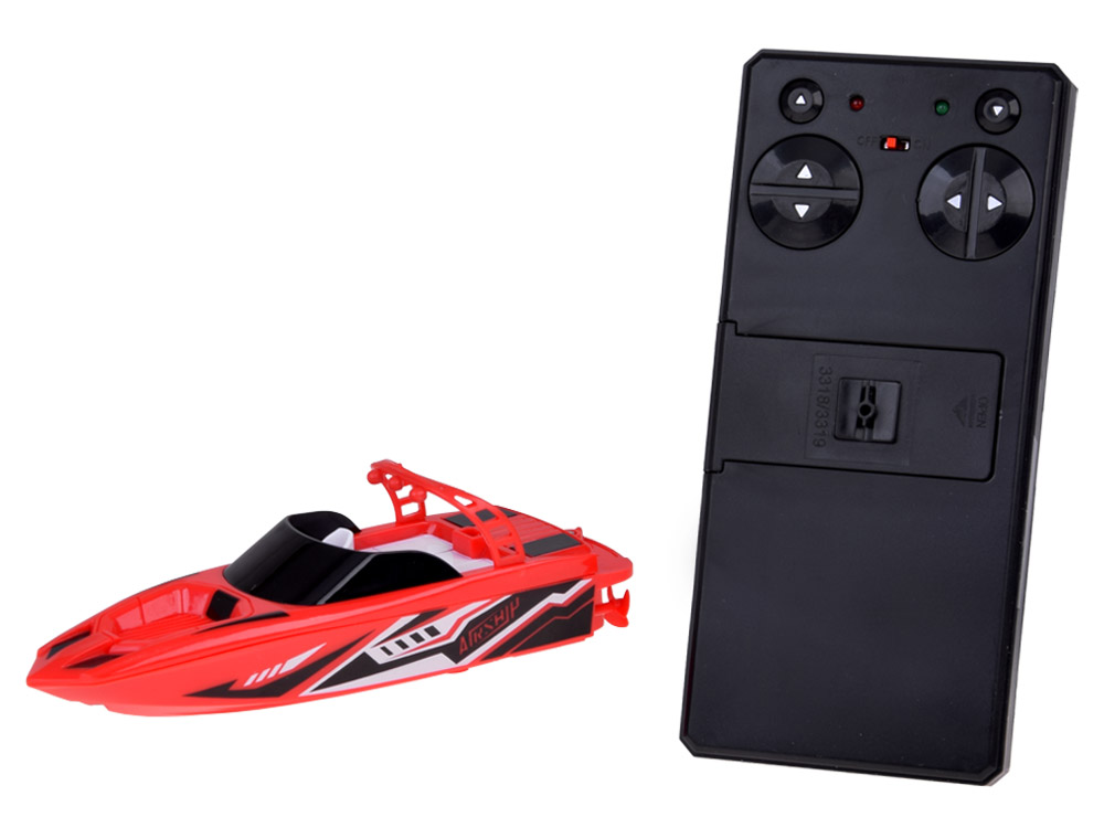 Dálkově ovládaný vodní člun pro děti červený - Obrázek 2