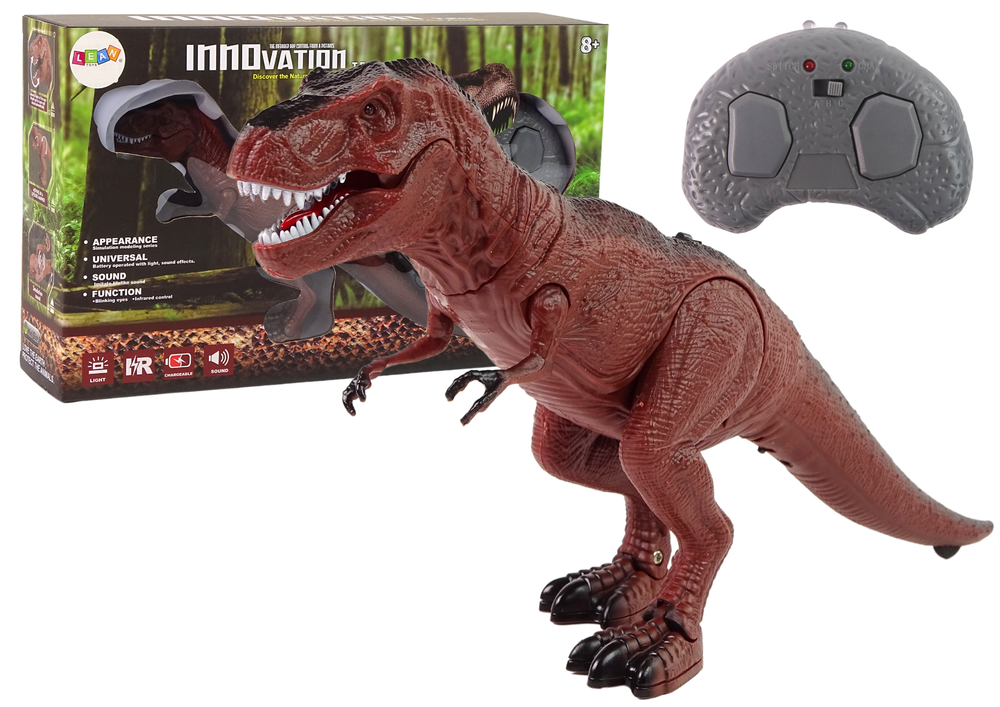 Dinosaurus Tyranosaurus Rex na dálkové ovládání R/C hnědý