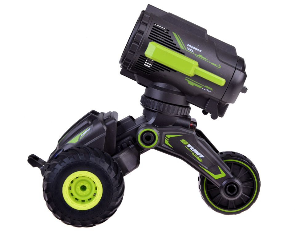 Kaskadérské auto na dálkové ovládání s bublifukem zelené - Obrázek 2
