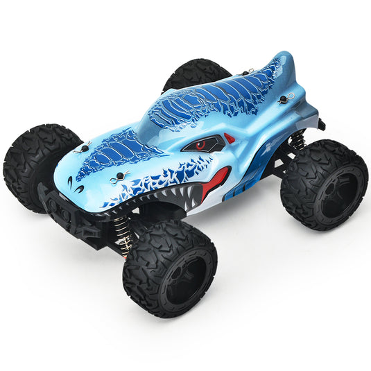Mamido Mamido RC Monster Truck 1:16 Max 35 km/h dosah 100m 2.4Ghz 4x4 Bezkartáčový motor Barva: Modrá