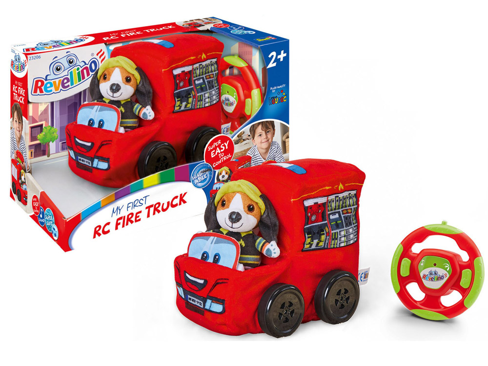 Plyšové hasičské autíčko na dálkové ovládání - Obrázek 2