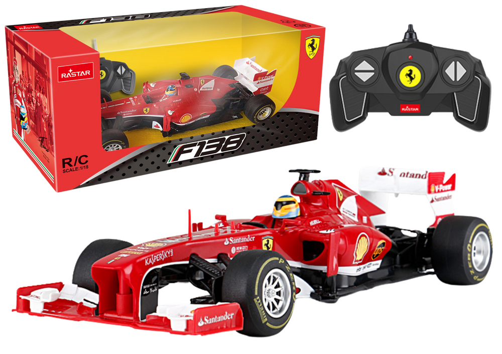 RASTAR Auto na dálkové ovládání R/C Ferrari F1 1:18 Rastar červené