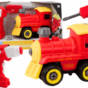  RC šroubovací červená lokomotiva na dálkové ovládání