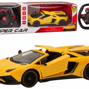  Sportovní RC auto 1:12 s otevíracími dveřmi žluté