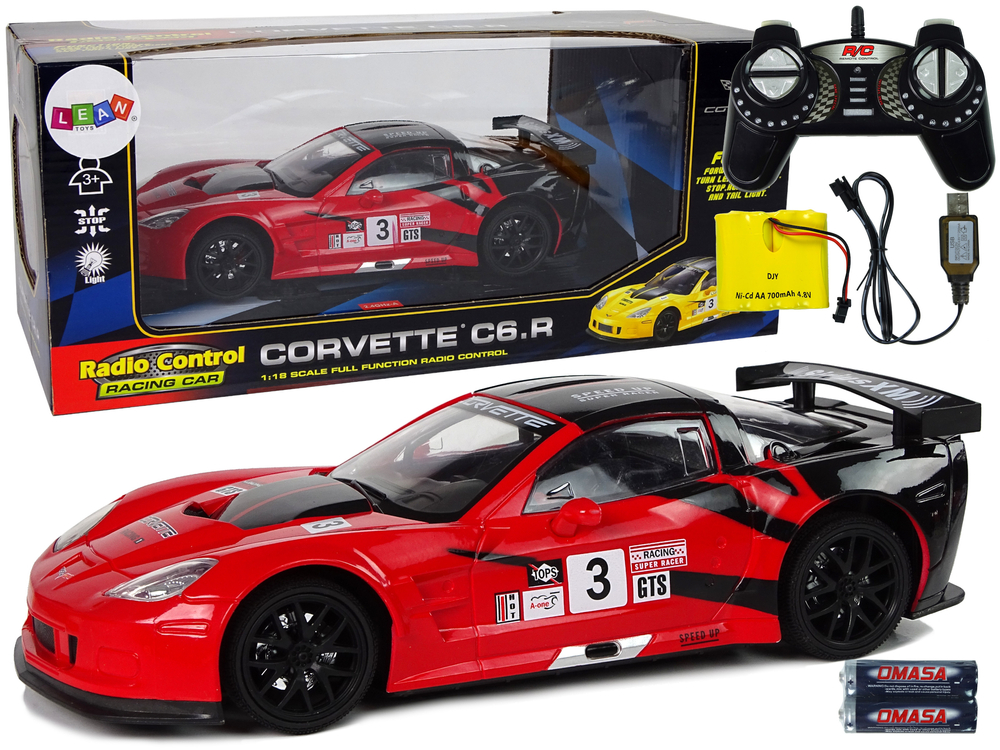 Sportovní auto Corvette C6.R na dálkové ovládání R/C červené