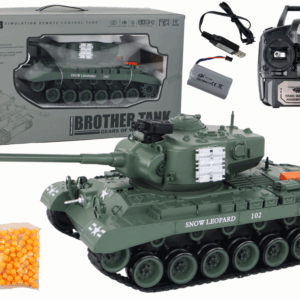  Tank na dálkové ovládání Leopard R/C 1:18 šedý