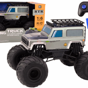  Velké terénní SUV na dálkové ovládání 2.4G RC 1:6 šedé