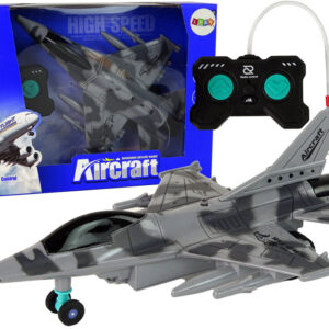 Vojenská stíhačka na dálkové ovládání RC šedá