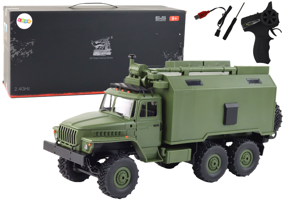Vojenské nákladní auto WPL B-36 na dálkové ovládání R/C 1:16