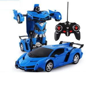 Auto Robot Transformers 2v1 na dálkové ovládání RC modrý