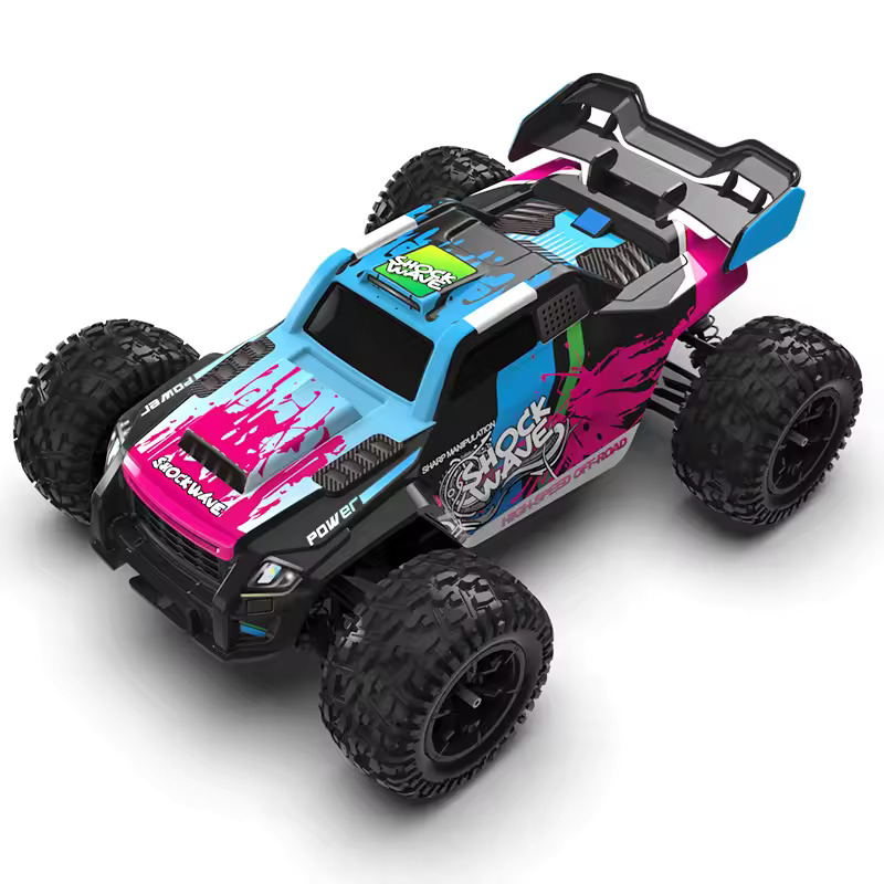 Mamido Auto na dálkové ovládání 60 km/h RC Monster Truck 1:16 4WD Brushless 2.4GHz modré - Obrázek 2