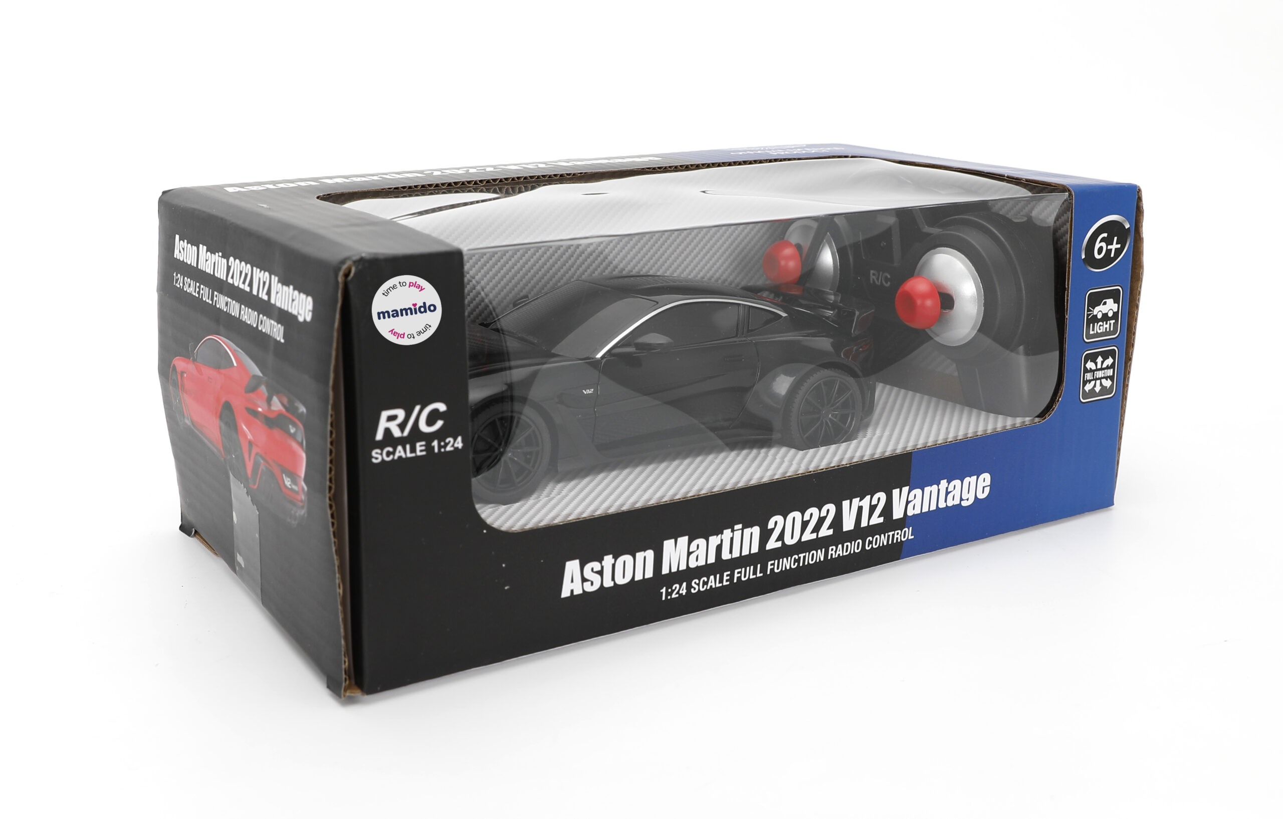 Mamido Auto na dálkové ovládání Aston Martin 2022 V12 Vantage R/C 1:24 černé - Obrázek 2