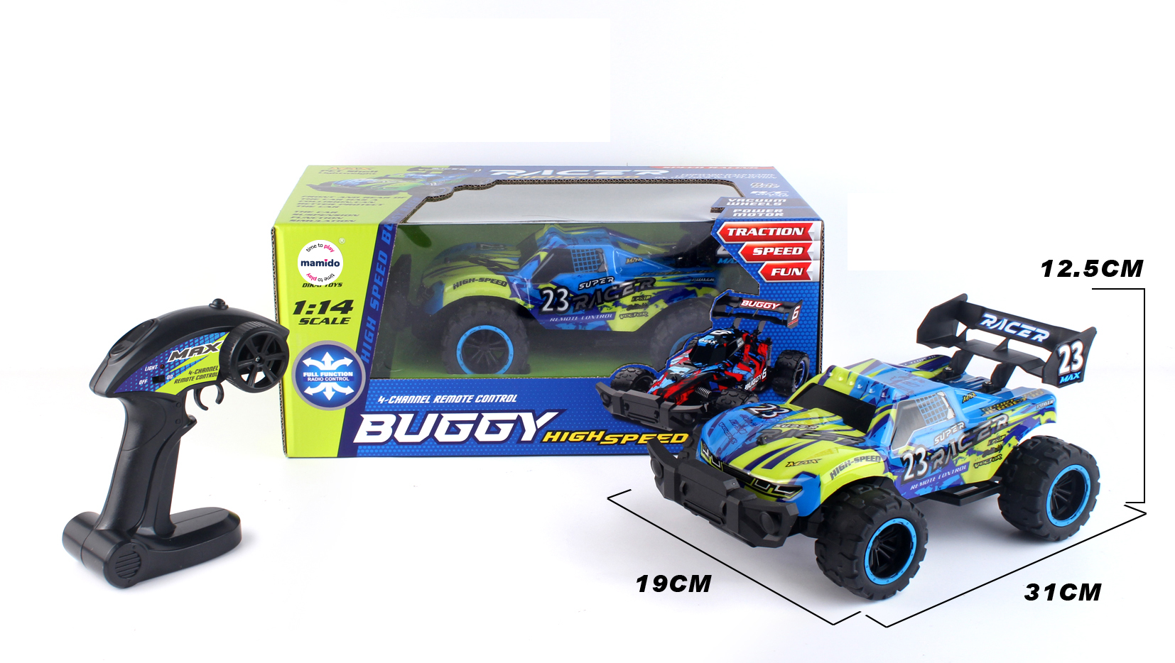 Mamido Auto na dálkové ovládání Buggy 1:14 s rychlostí až 15 km/h