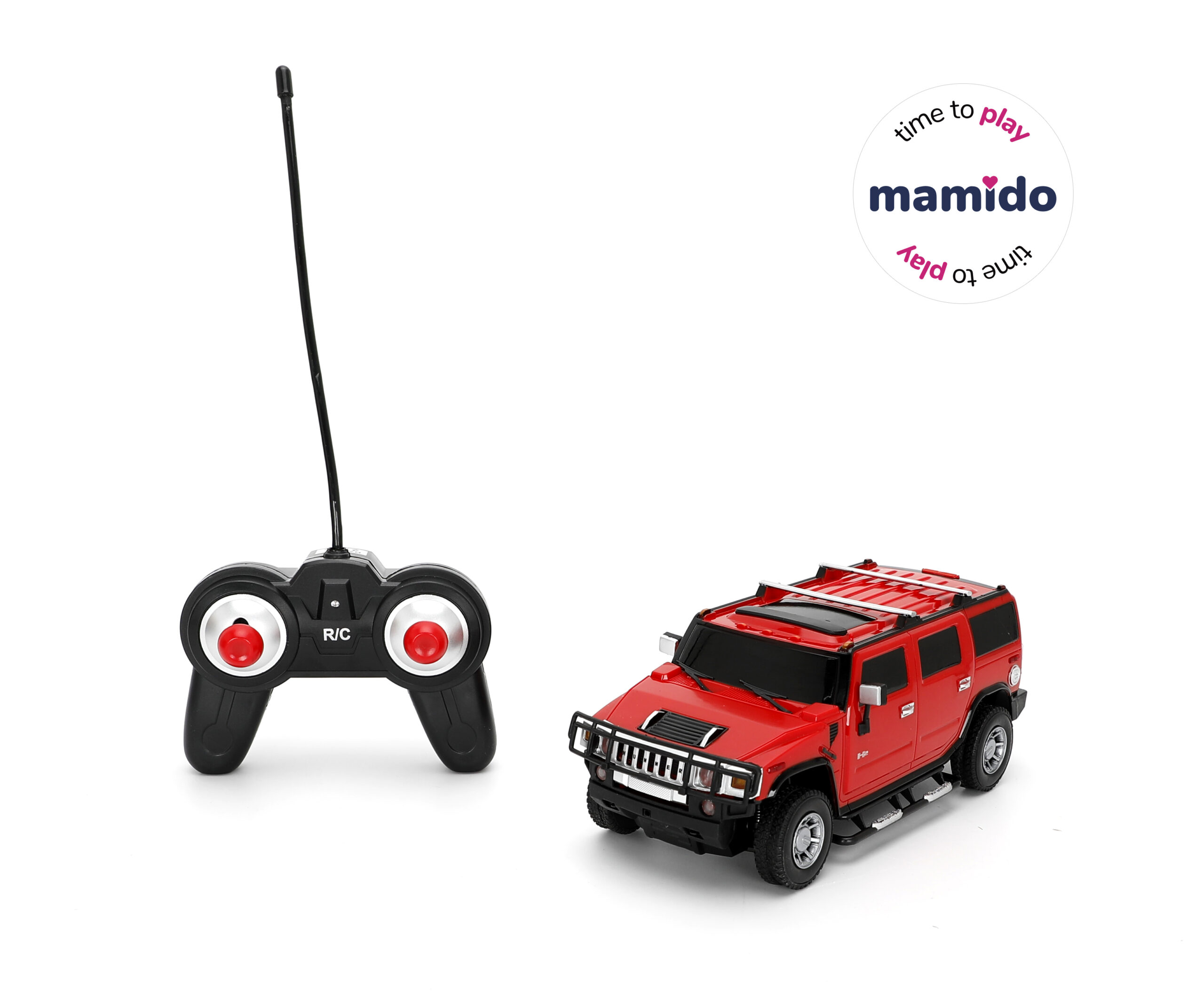 Mamido Auto na dálkové ovládání Hummer H2 R/C 1:24 červené