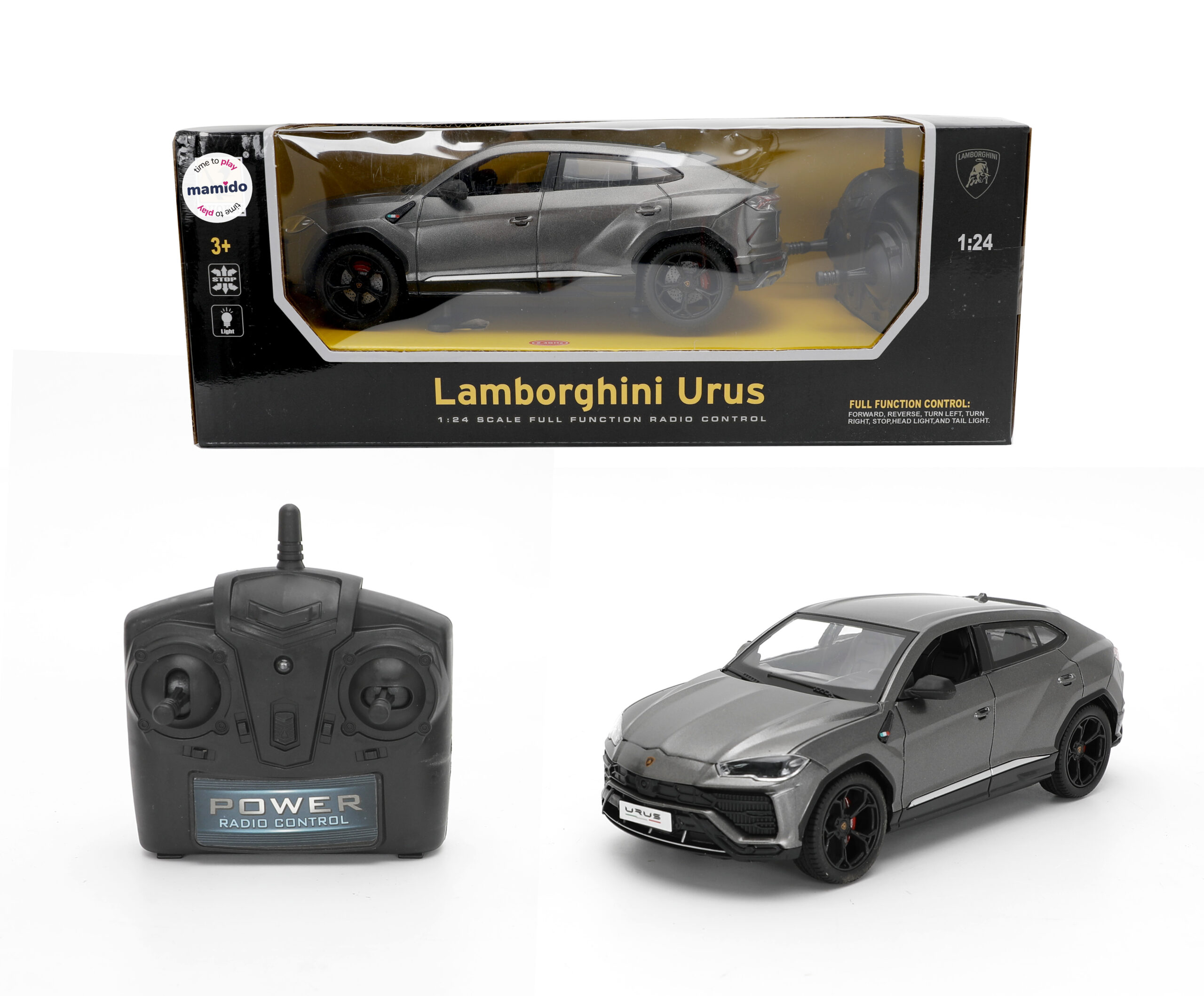 Mamido Auto na dálkové ovládání R/C Lamborghini Urus 1:24 šedé MT1330