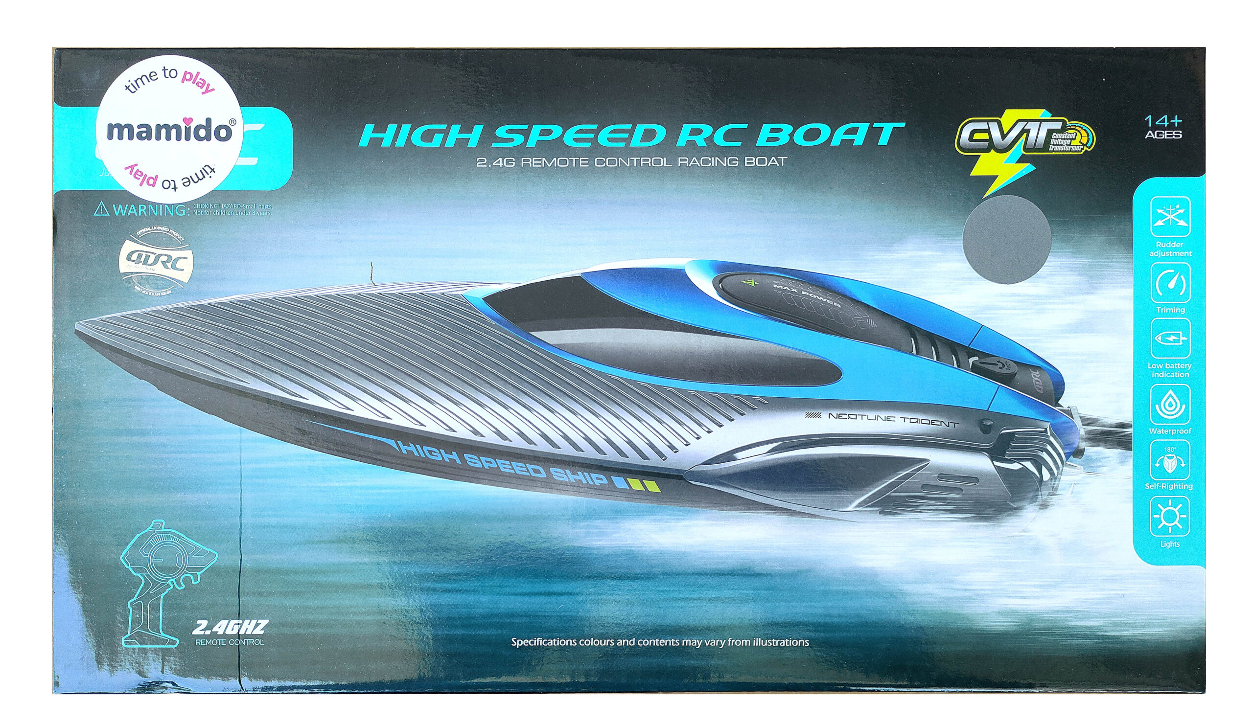 Mamido Loď na dálkové ovládání Neotune High Speed Max zelená - Obrázek 2