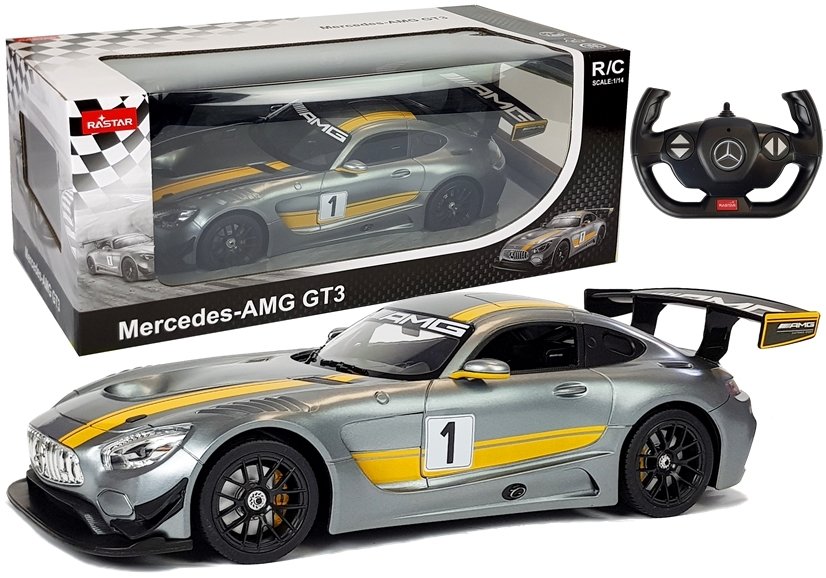 RASTAR RASTAR Auto na dálkové ovládání R/C Mercedes AMG GT3 1:14 šedé