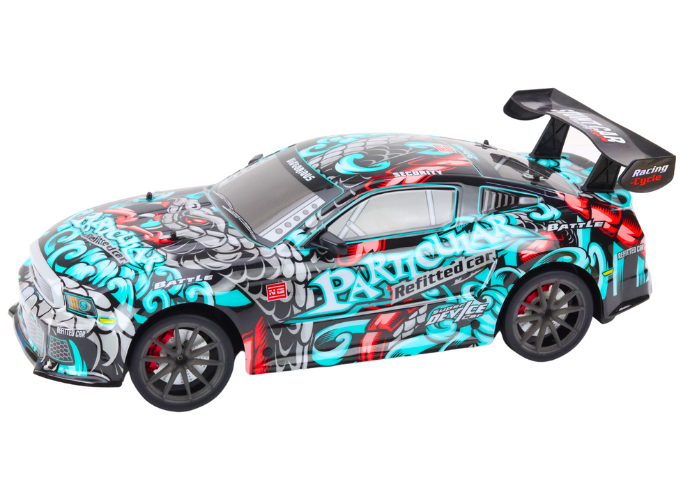 Sportovní auto na dálkové ovládání R/C 1:8 graffiti - Obrázek 2
