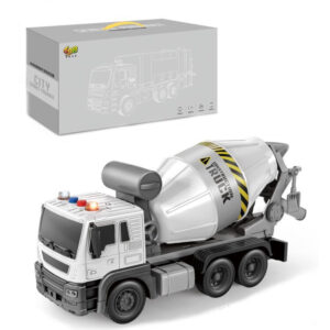 Auto míchačka na beton se zvuky a světly 1:16 bílá