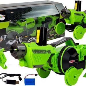 Auto na dálkové ovládání R/C pistole 2v1 zelené