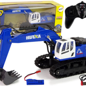 Bagr na dálkové ovládání R/C 1:18 modrý