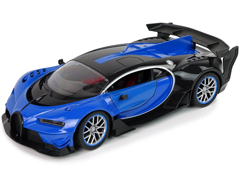 Dálkově ovládané auto Bugati Chiron Dálkové otevírání dveří modré 1:12 - Obrázek 2