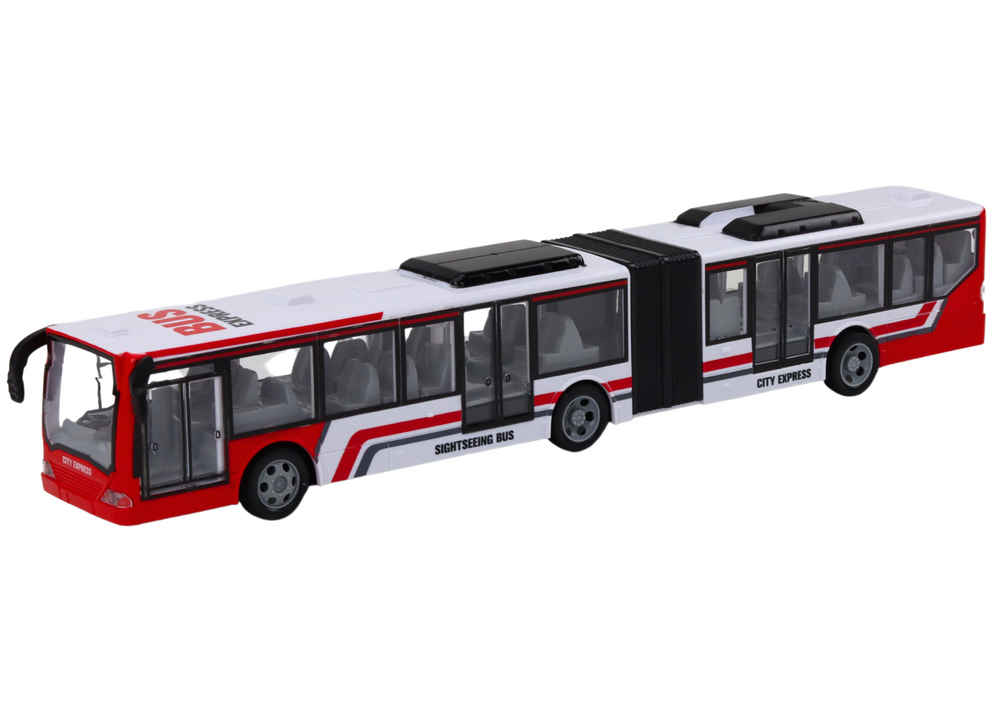 Dálkově ovládaný městský autobus RC červeno-bílý - Obrázek 2