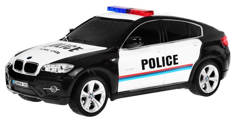 Policejní autíčko na dálkové ovládání R/C BMW X6 1:24 - Obrázek 2