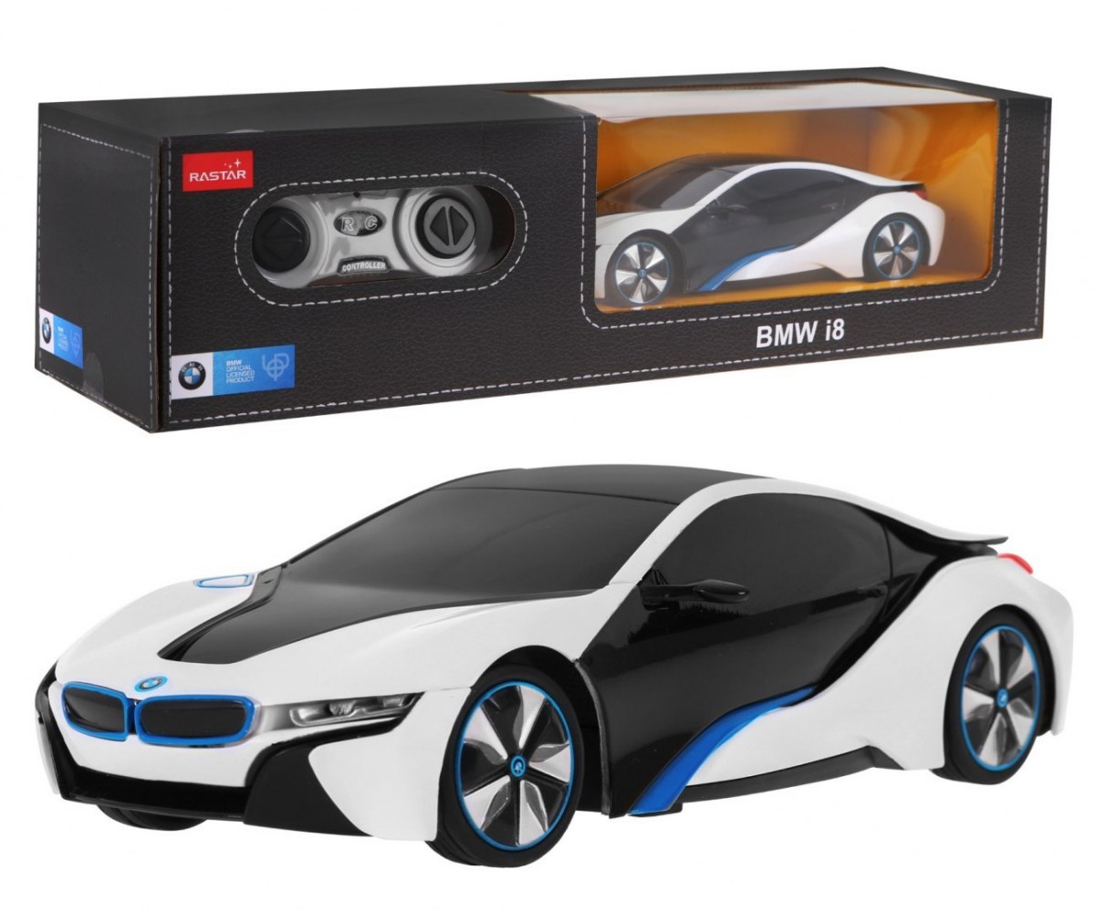RASTAR Auto na dálkové ovládání R/C BMW i8 Rastar 1:24 bílé