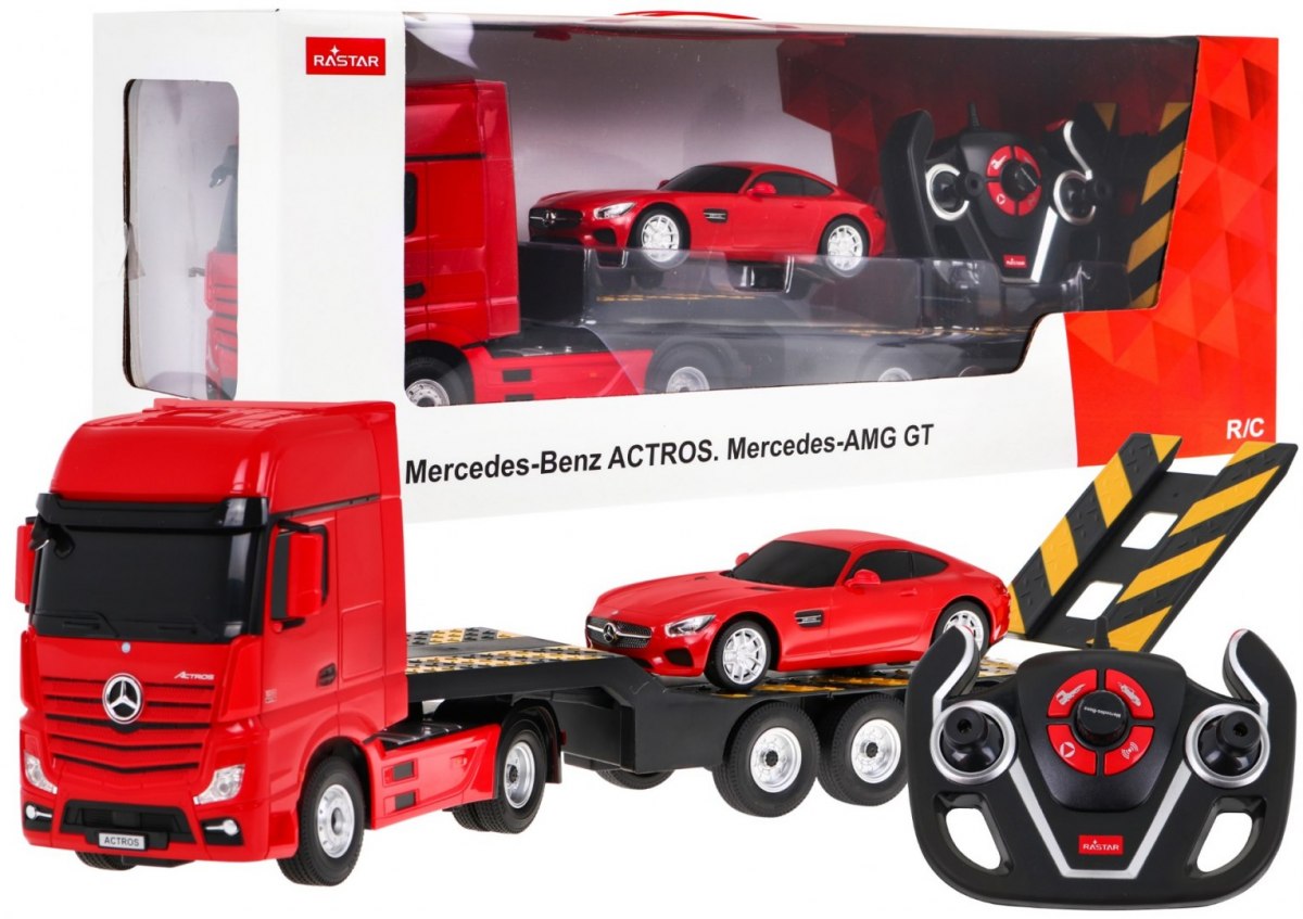 RASTAR Auto na dálkové ovládání R/C Mercedes Benz Actros Rastar 1:26 červené