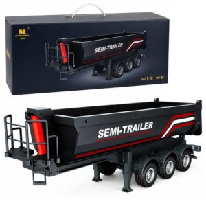 Sklápěcí návěs pro kamion na dálkové ovládání Scania 1501 1:18 černý